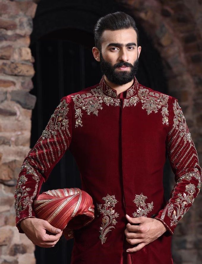 Vibrant Maroon Velvet