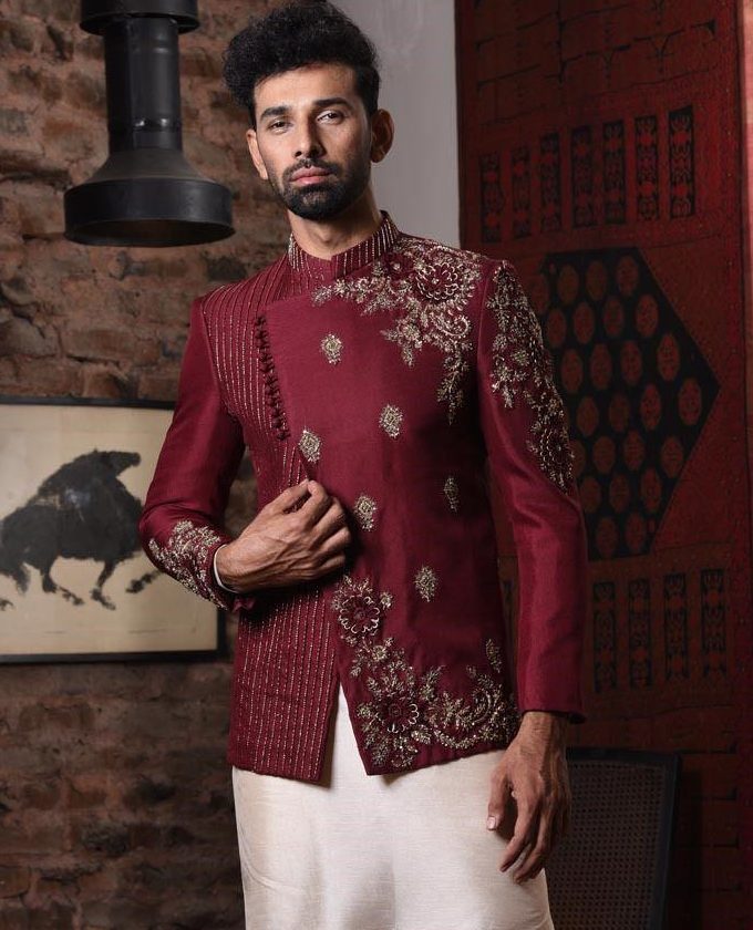 Majestic Maroon Prince Coat