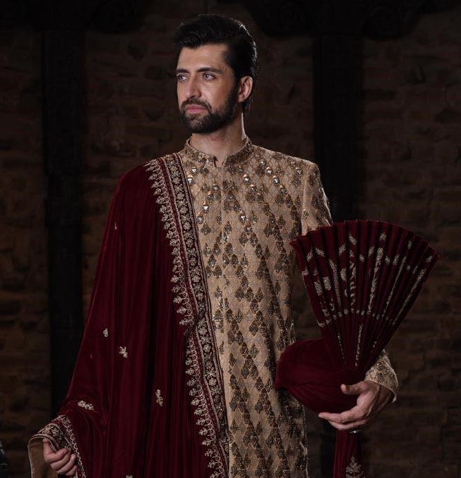 Metallic Gold Sherwani