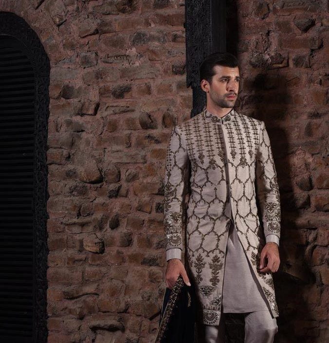 Celestial Grey Sherwani
