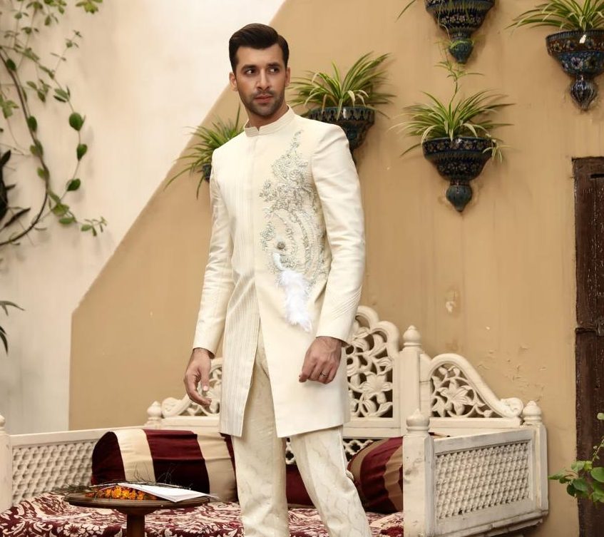 Cream Color Sherwani
