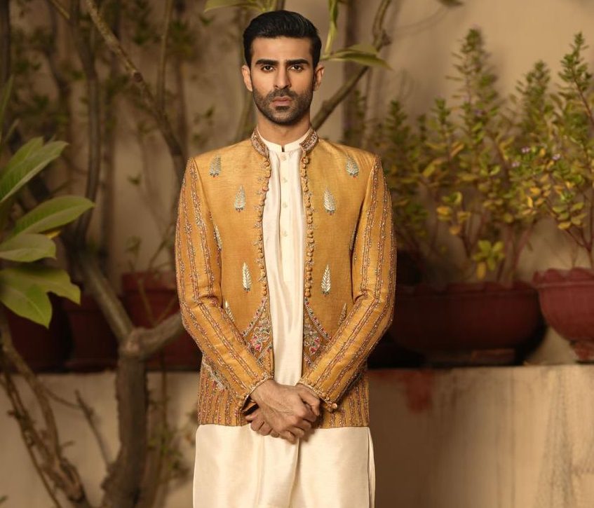 Mustard Open Prince Coat