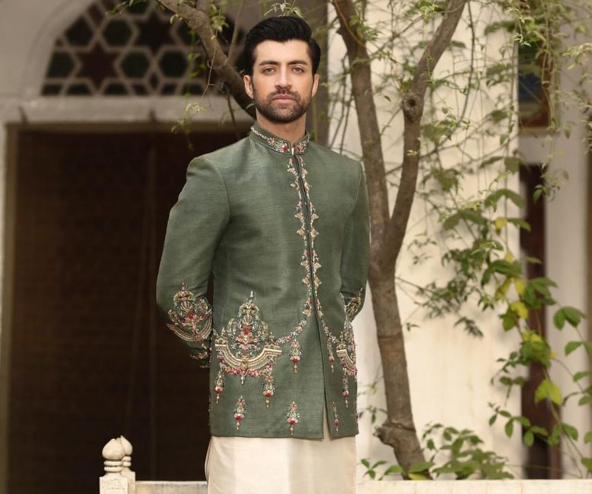 Elegant Green Prince Coat