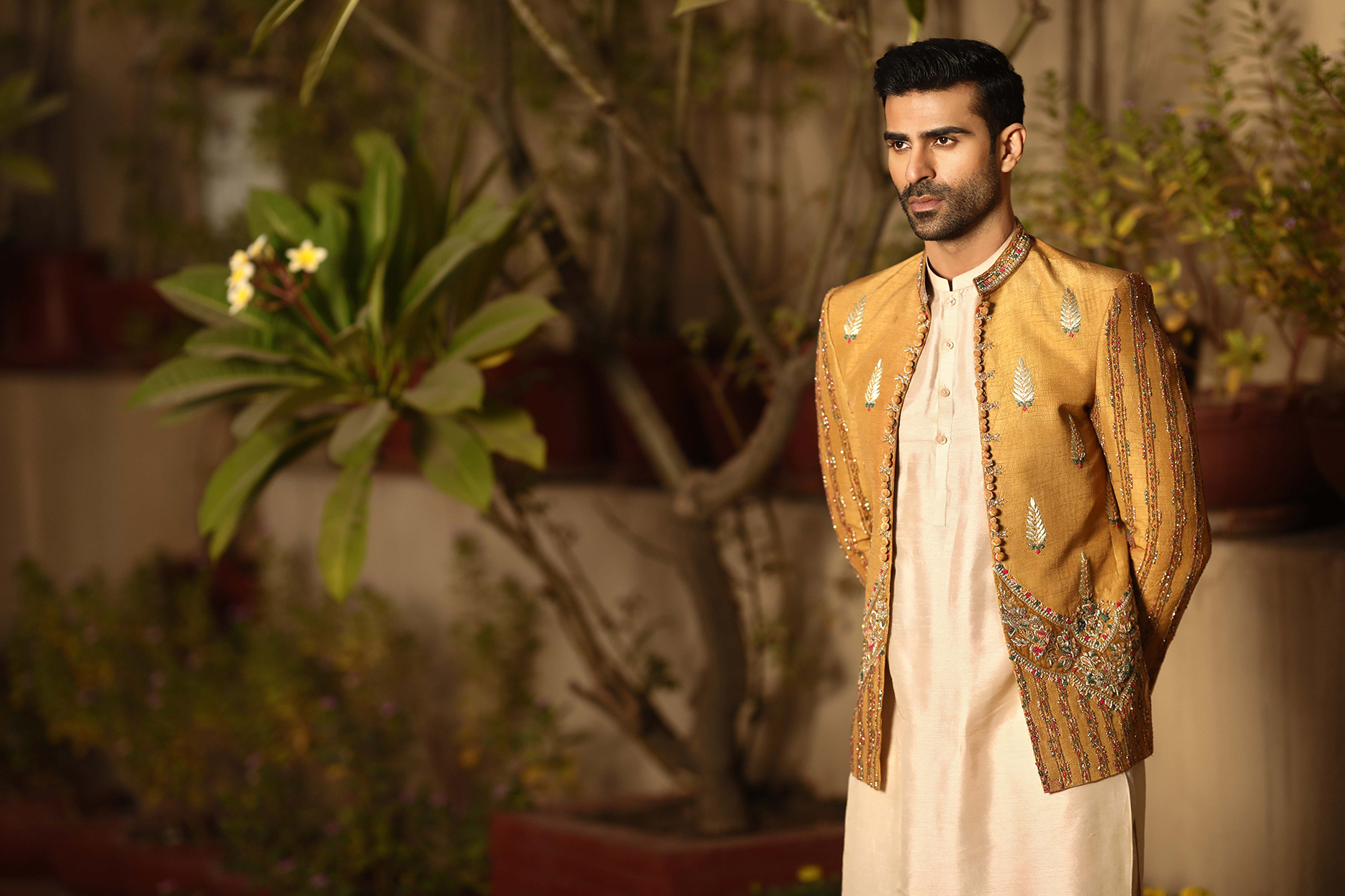 Crimson Majesty – Bridal Couture in Raw Silk & Velvet with Handcrafted Embellishments