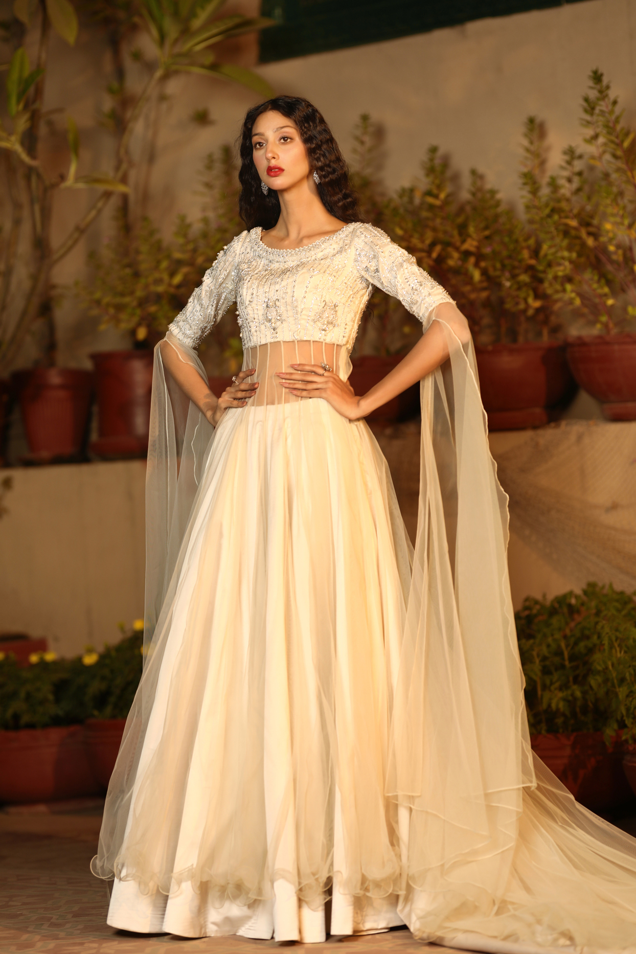 Traditional yet classic – adorned with hand-crafted embroidery