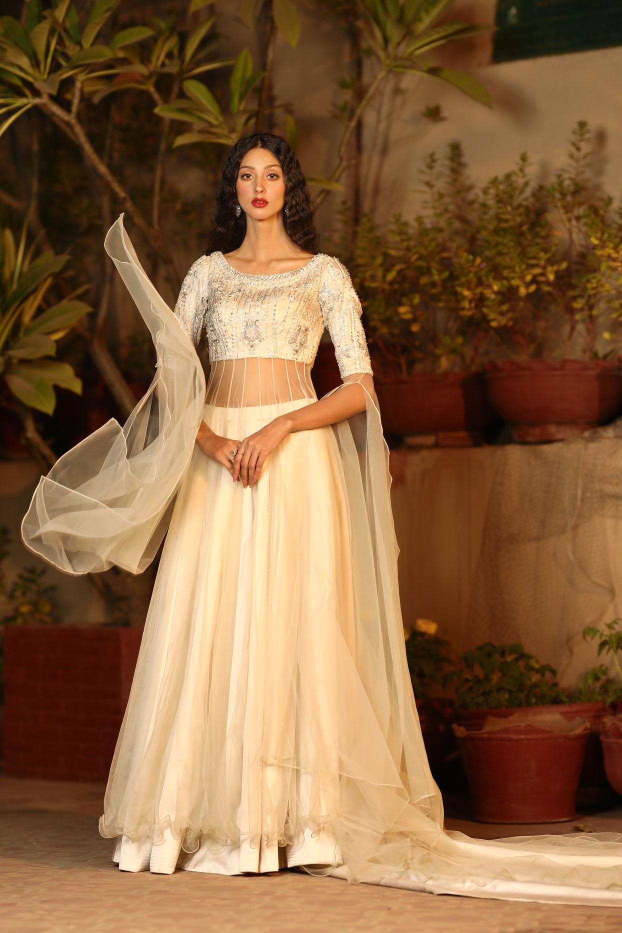 Traditional yet classic – adorned with hand-crafted embroidery view 5