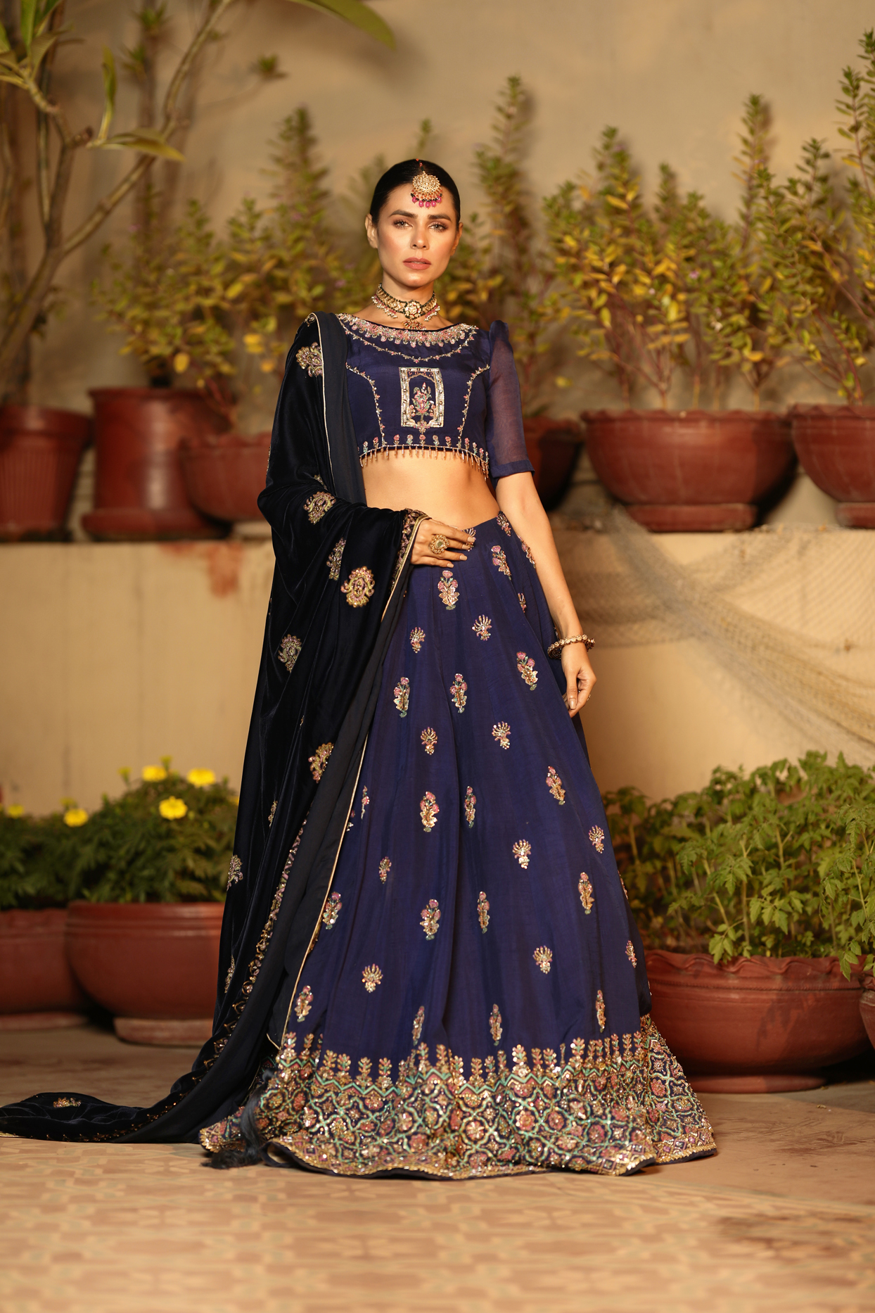 Royal Blue – Lehenga Choli