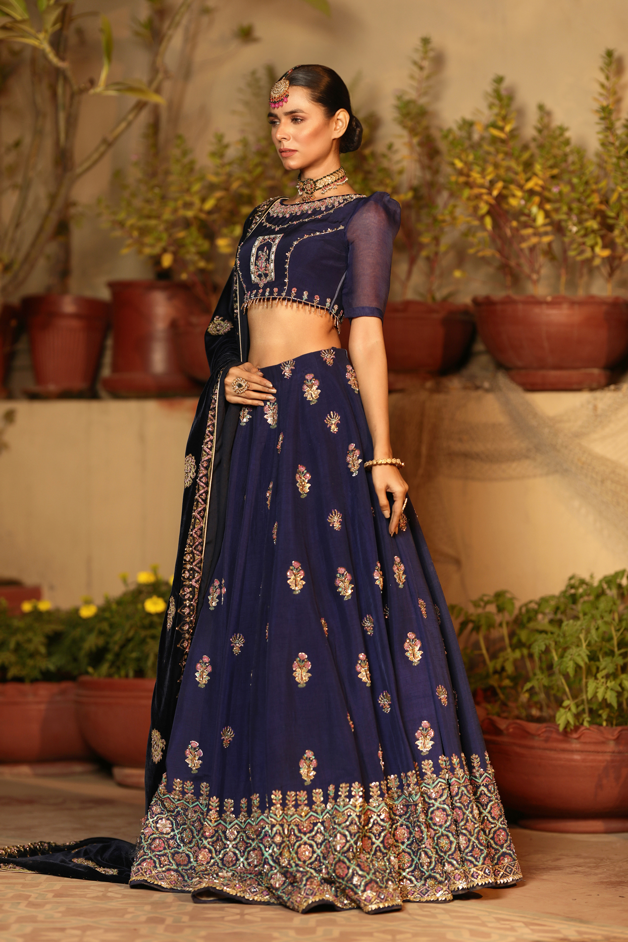 Royal Blue – Lehenga Choli view 5