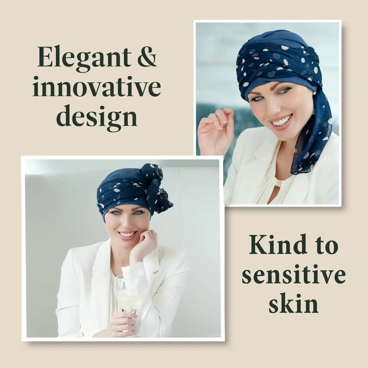 Daisy Navy Blue Polka Dot view 3