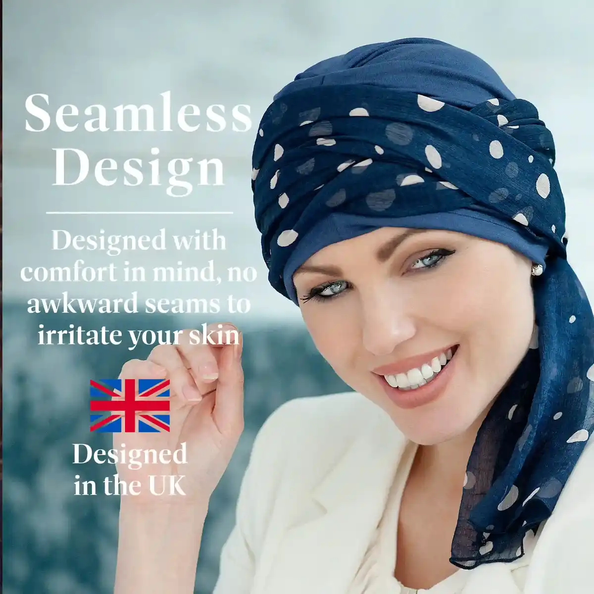 Daisy Navy Blue Polka Dot view 2