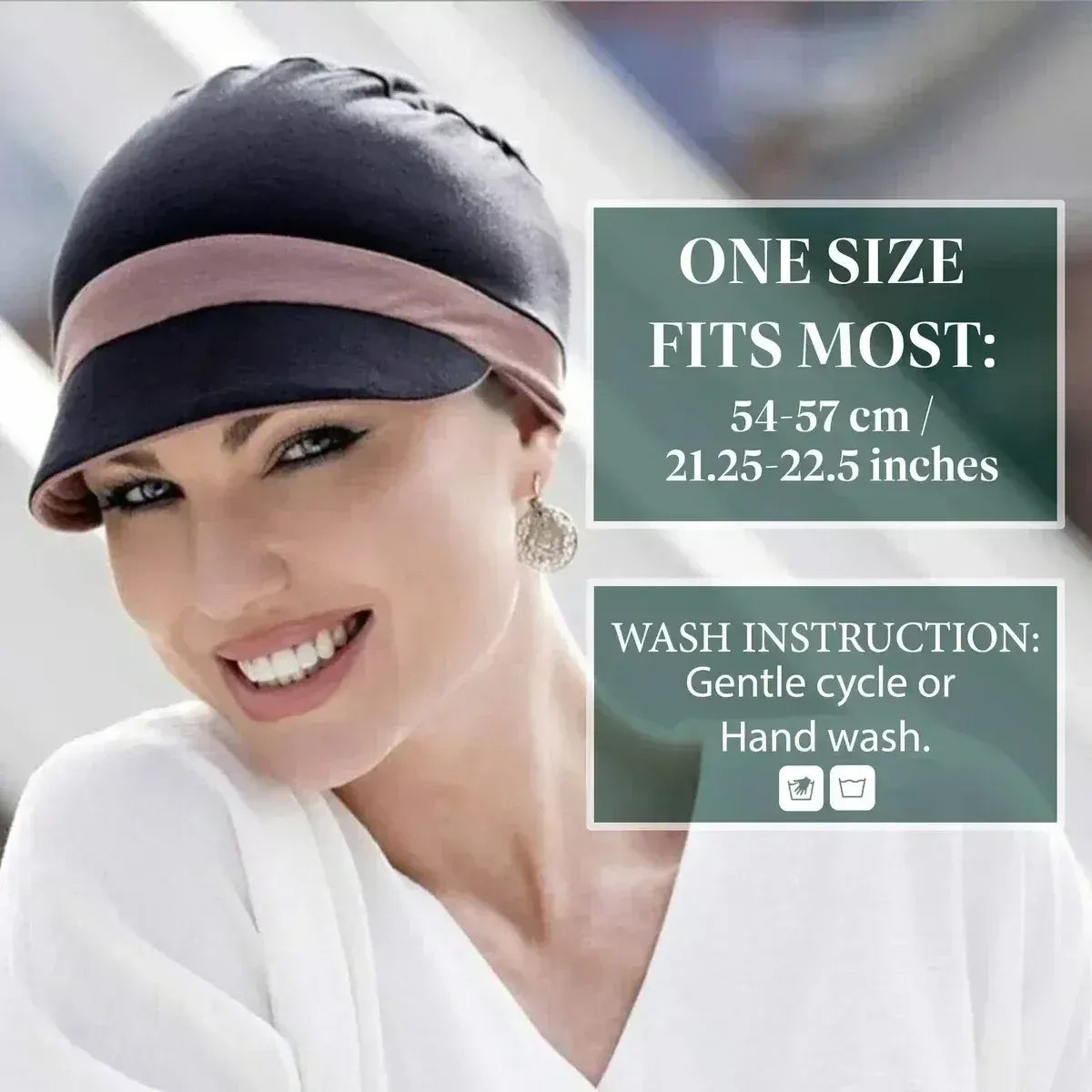 Katia Black & Lilac | Reversible Cap view 7