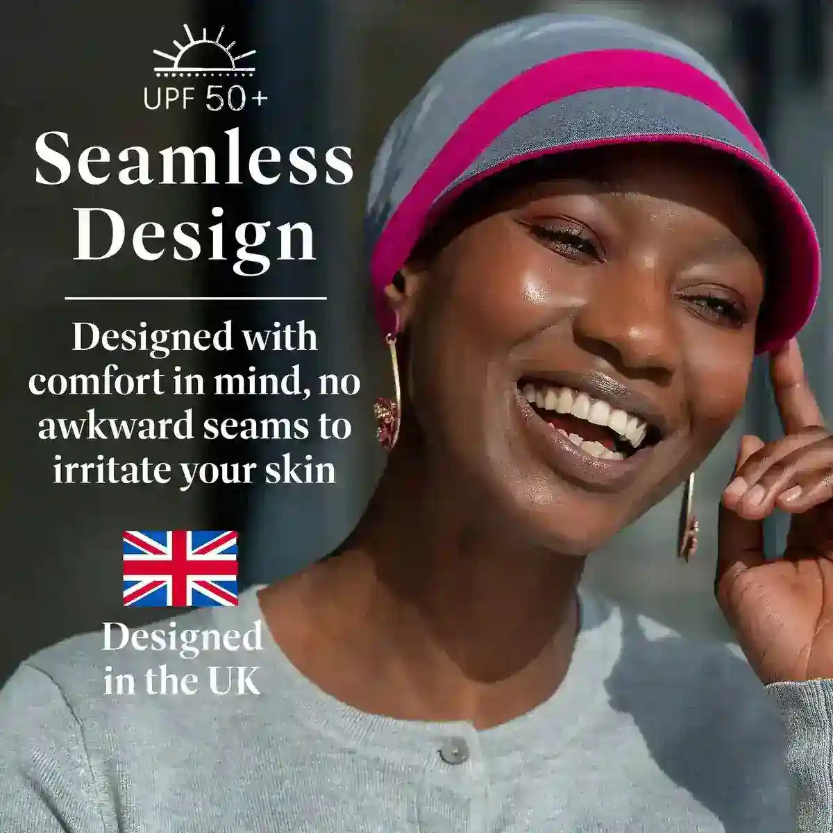 Katia Grey & Pink | Reversible Cap view 3
