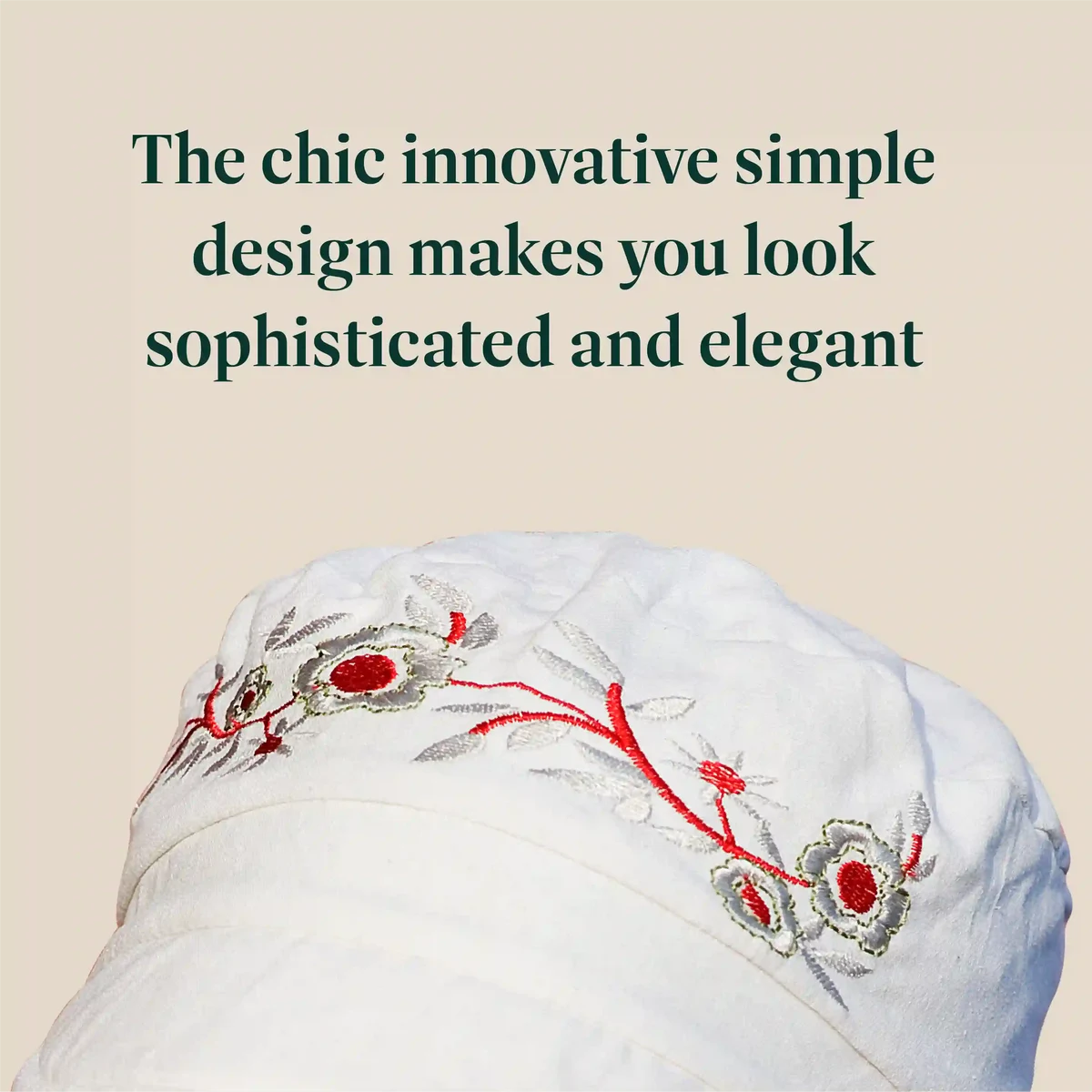 Mirna | White Summer Hat with UPF 50+ Sun Protection view 3