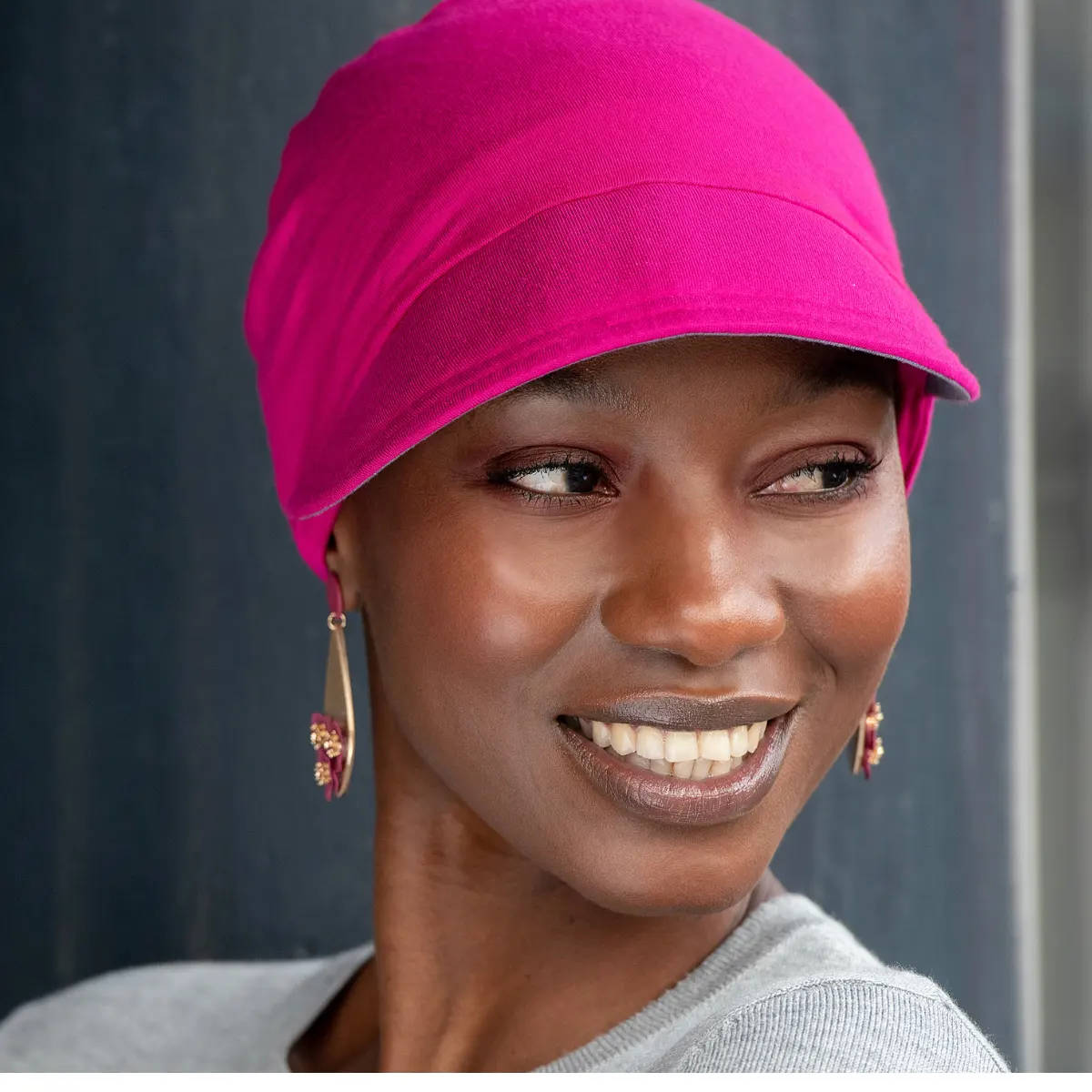 Katia Grey & Pink | Reversible Cap view 2