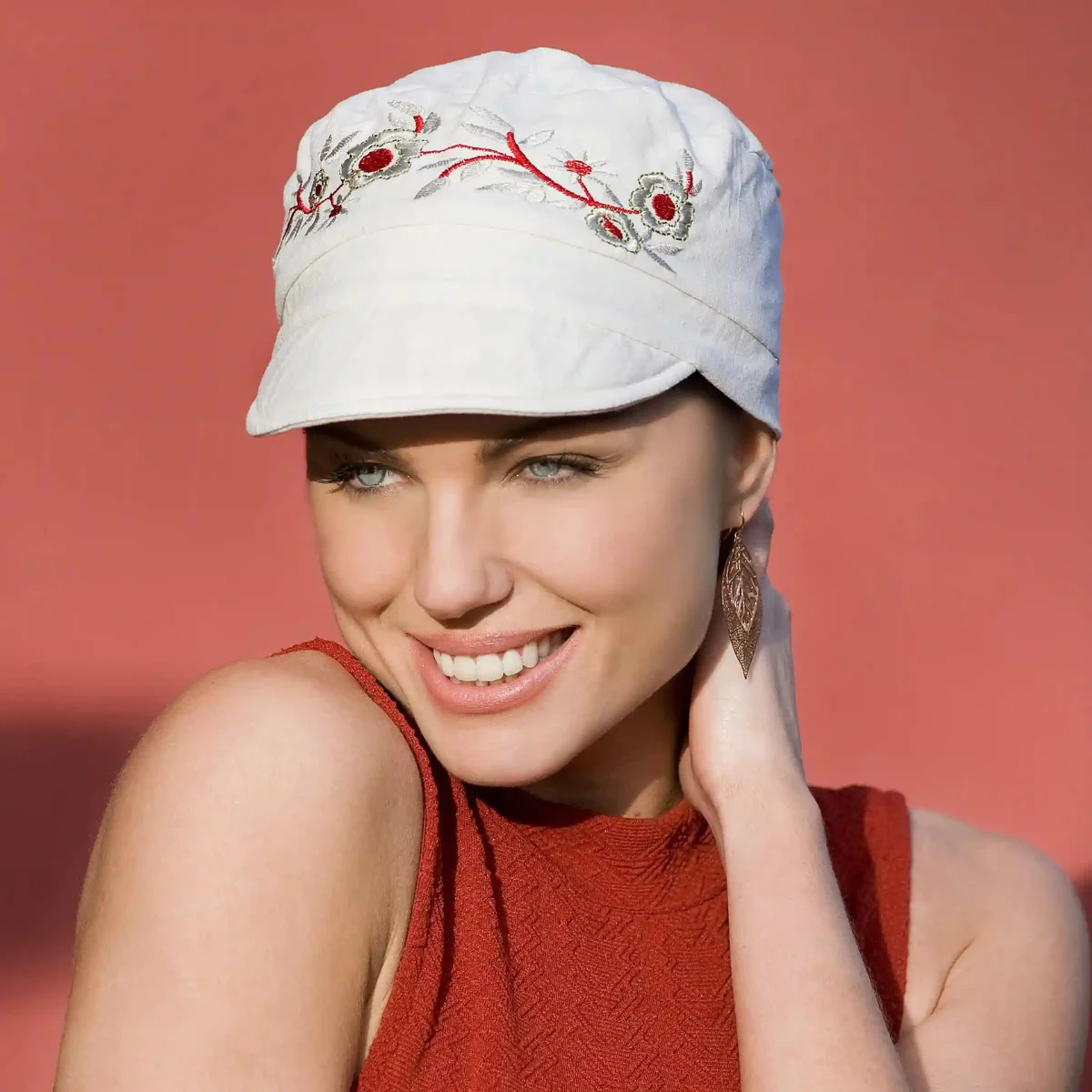 Mirna | White Summer Hat with UPF 50+ Sun Protection