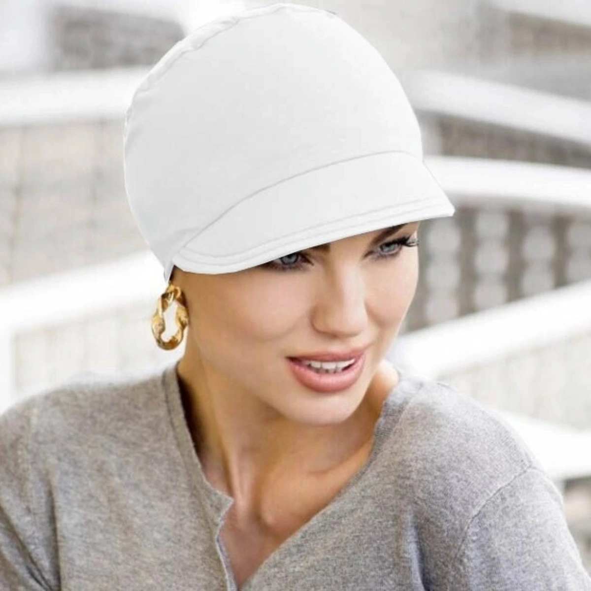 Katia Navy & White | Reversible Cap view 2