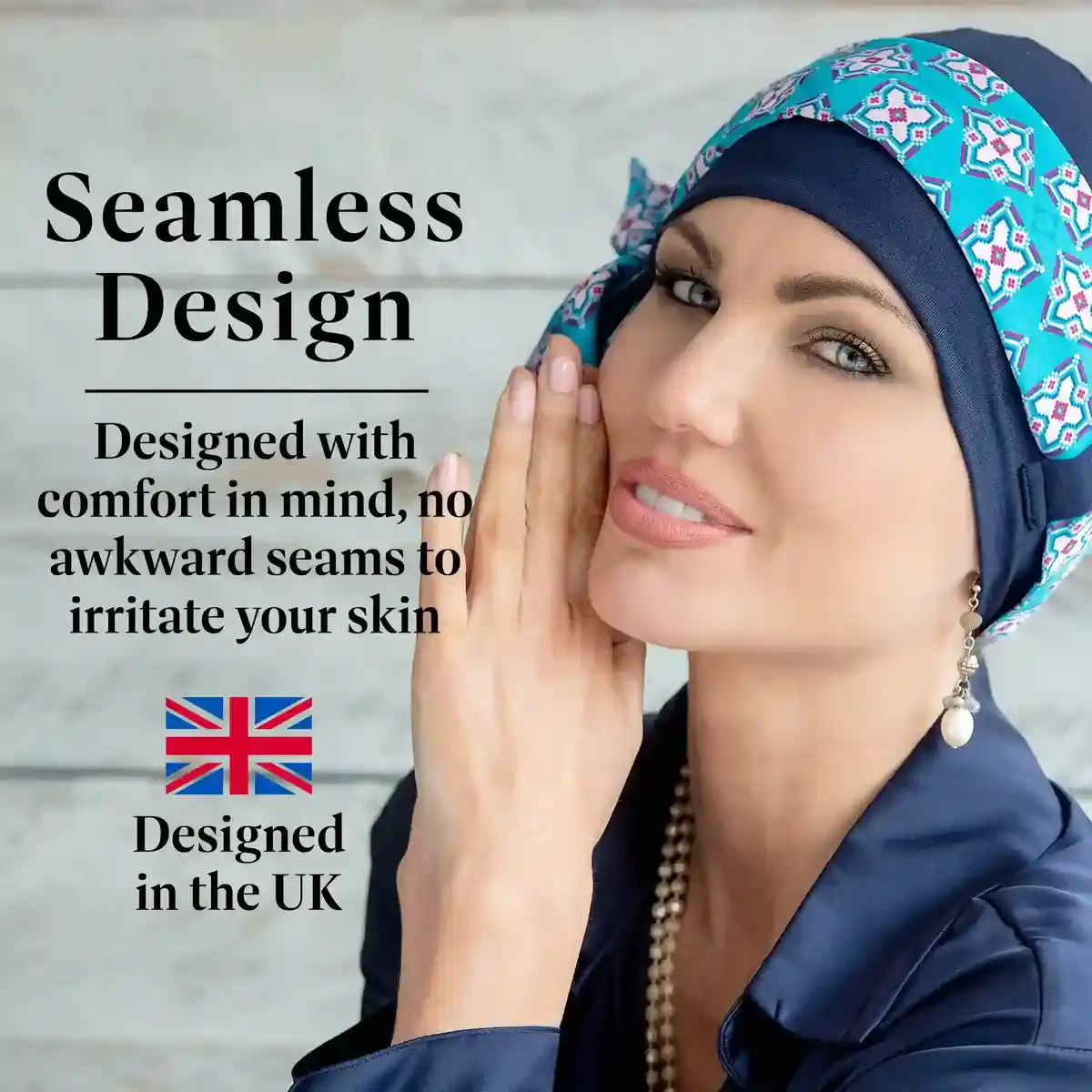 Yanna Navy Sky Flora view 2