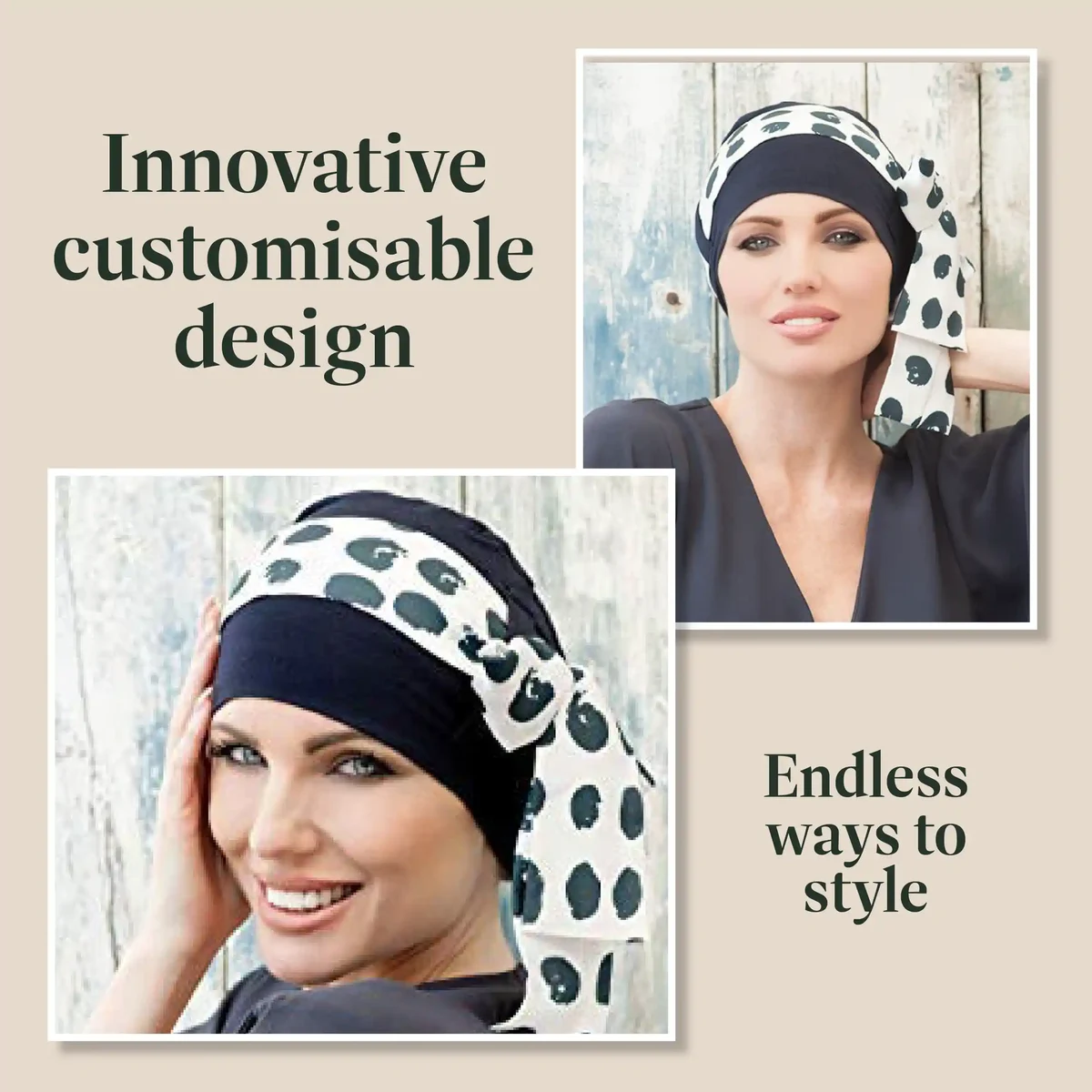 Yanna Navy Polka Dot view 3