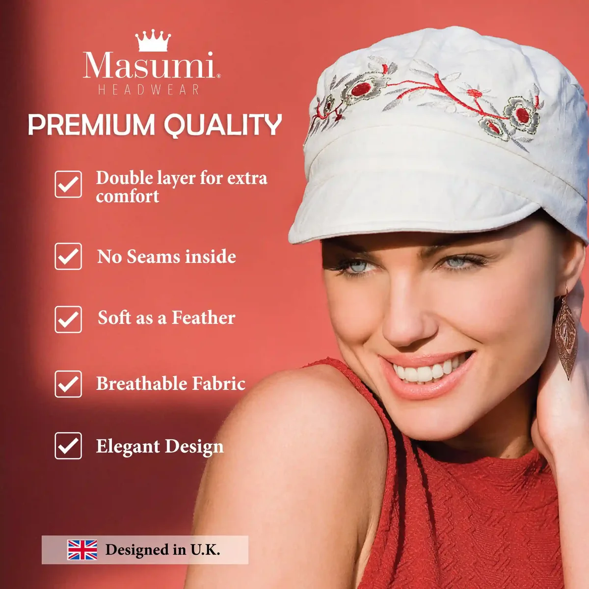 Mirna | White Summer Hat with UPF 50+ Sun Protection view 5