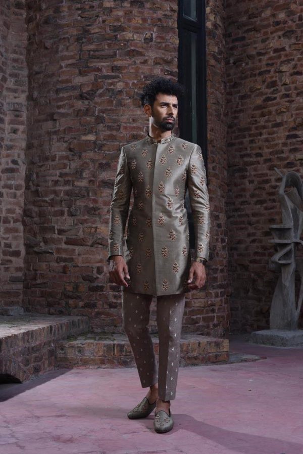 Metallic Brass Sherwani