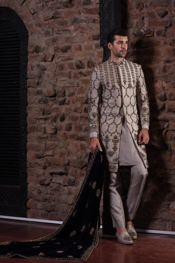 Celestial Grey Sherwani