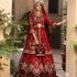 Crimson Majesty – Bridal Couture in Raw Silk & Velvet with Handcrafted Embellishments
