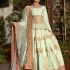 Celestial Mist – Mint & Rose Gold Embellished Lehenga Set in Organza and Silk
